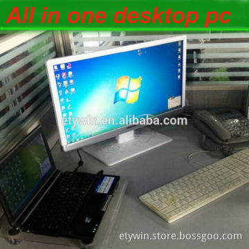 built-in pc with monitor,desktop computer all in one pc, all in one computer case integrated pc with monitor 23.6"LED monitor